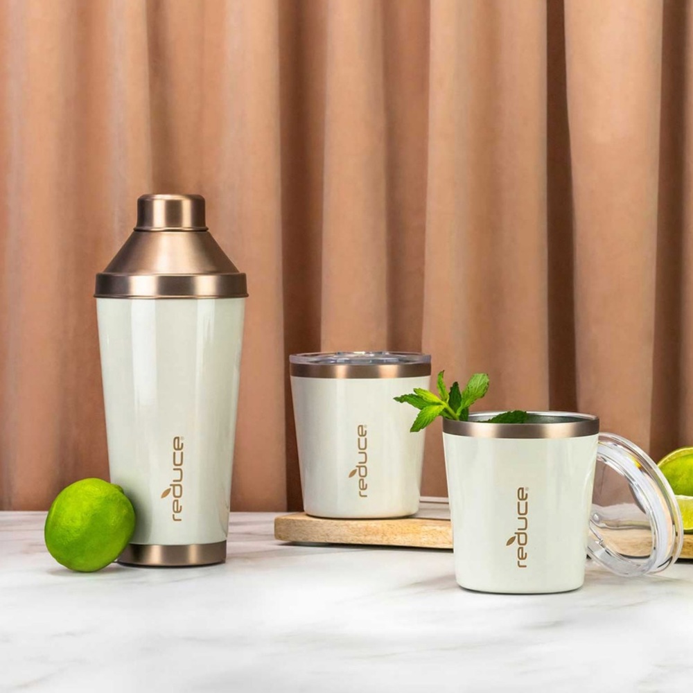 ❤️NEW!!!❤️ Reduce Coctail 3 piece shaker set with 10 oz lowball tumblers